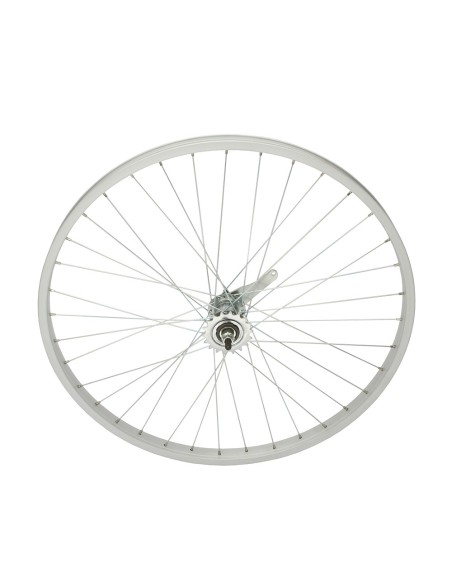 26 x 1.75 Alloy Coaster Wheel 36 Spoke 14g UCP 3/8 Axle Single Wall Silver.